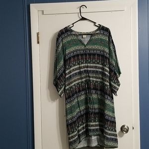 Ariat v-neck patterned dress